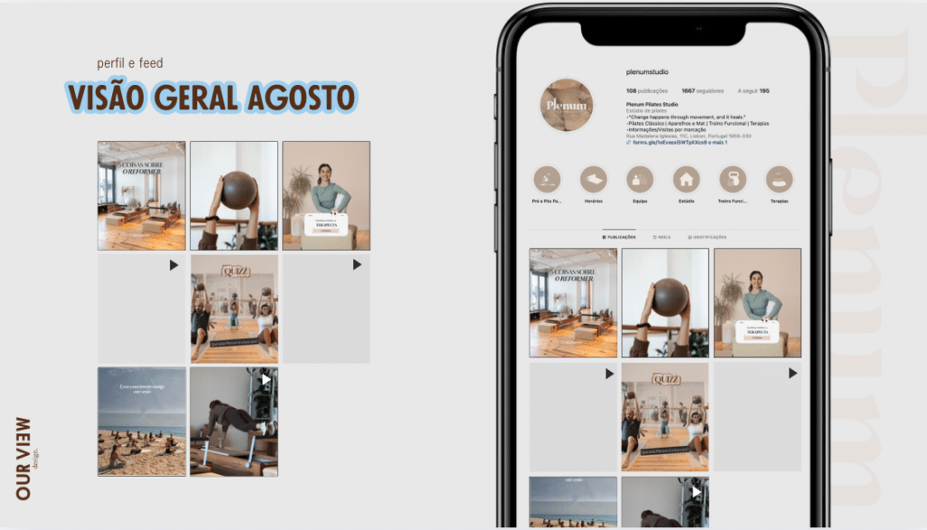 Criação de conteúdo e gestão de Instagram para empresas com estratégia de redes sociais