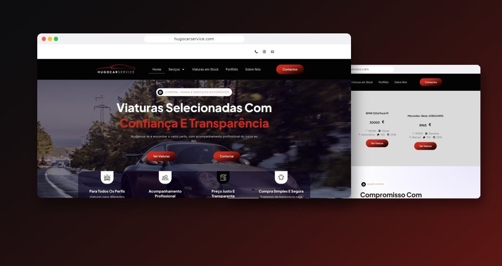 Hugo Car Service: sites e lojas online