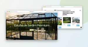 Website e loja online da MG Estufas - projeto Ourview